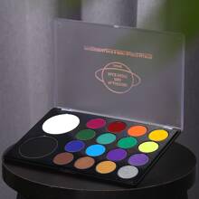 UCANBE Face & Body Paint, Water Activated SFX Makeup Palette - Extra Large White & Black Pan, Professional 18 Color Art Painting Kit For Halloween, Cosplay, Parties, Theater & Stage - 彩色 - 查看 6
