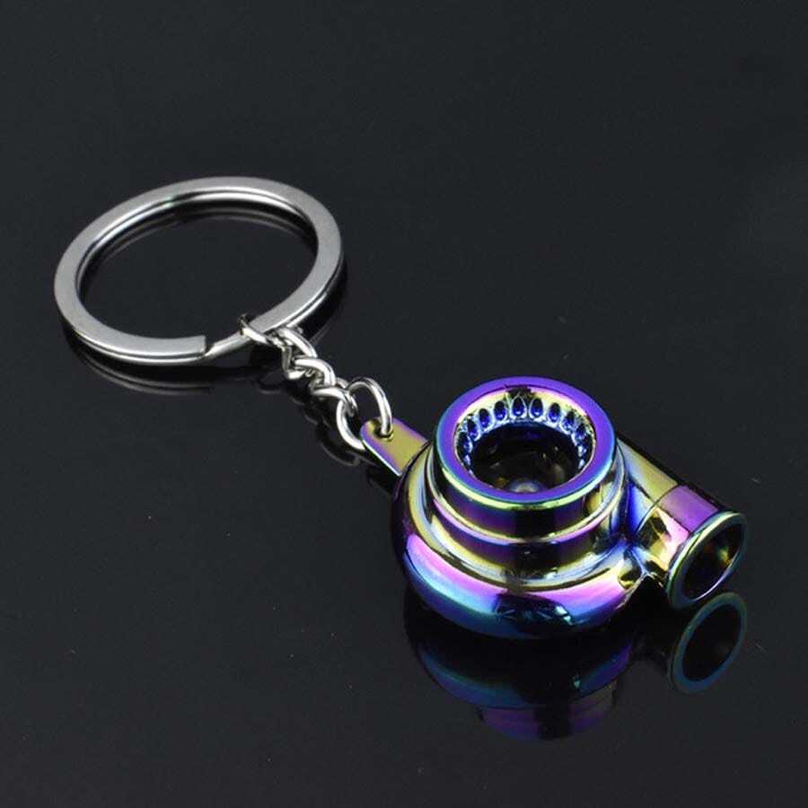 Mini Turbocharger Keychain With Spinning Turbine - Multicolor - View 1
