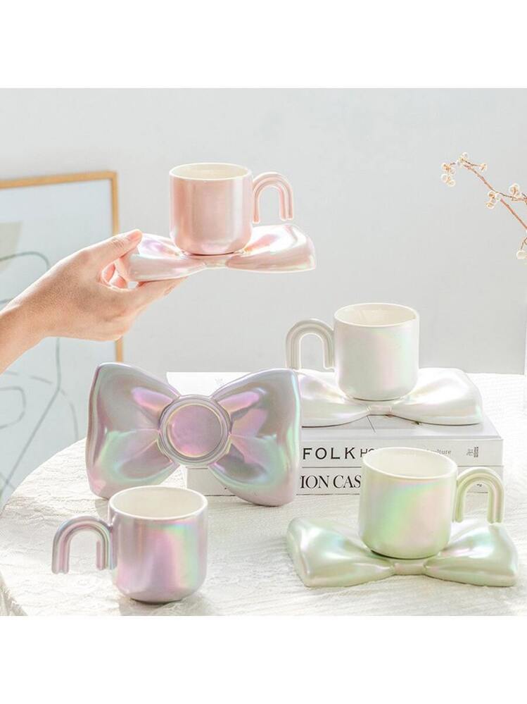 Set 6 Cucchiaini In Ceramica A Forma Di Tulipano – Bianchi, 14 Cm, Per Caffè, Dessert, Espresso, Decorativi