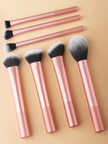 7pcs/Set Multifunctional Makeup Brushes, Quick & Easy Makeup Tools,Brush Set,Makeup Brush Kit,Make Up Brush Set,Make Up Set Complete,Makeup Brush Set,Complete Makeup Kit,Brush Kit,Brushes Makeup Set,Makeup Gift Set,Set,Giveaways,Professional Makeup Brushes,Complete Makeup Set - Burnt Orange - View 3
