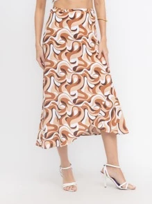 Women Skirts - Coffee Brown - View 4