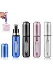 1入組香水筆芯瓶,便攜式迷你可填充噴霧,罐香味泵殼套,空化妝品集裝箱,噴霧器適合旅行,旅行精油香水,迷你噴瓶,便攜可愛香水漱口水噴霧器適用於清潔,空瓶旅行霧面噴瓶分配器5ML - 藍色 - 查看 8