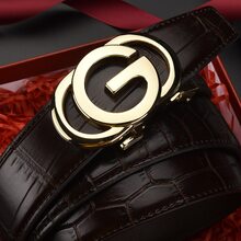 DOOPAI Men Ratchet Belt Fashion Casual Leather Designer Belts With Automatic Buckle,Single Belt With Elegant Gift Box - Coffee Brown - View 12