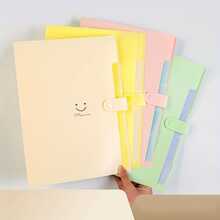 Folder A4 Test Paper Classification Data Storage Artifact Multi-functional File Folder PP Data Book Loose-leaf Test Paper Folder Accordion Bag - Blue - View 3