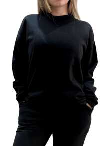 Women Sweatshirts - 黑色 - 查看 1