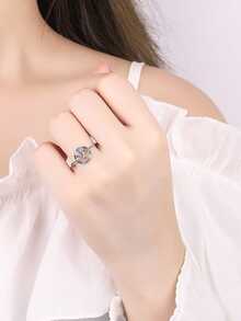Runder Ring Damen 925 Sterling Silber - Verschiedenfarbig - Übersicht 4