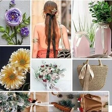 1捲2.5公分淺藍色單色緞帶 - 淺藍色 - 查看 2