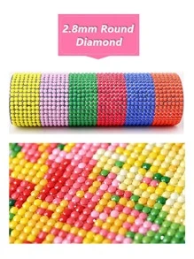 40x60cm 1 件海洋女孩蝴蝶 5D DIY 钻石画十字绣套件全圆钻石马赛克刺绣家居装饰礼物 - 彩色 - 查看 3