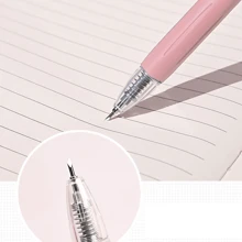 2入組白色+粉色的工藝切割工具紙筆,切片機刀創意可伸縮愛好刀刀片藝術工裝精密剪紙雕刻工具帶口袋夾適用於DIY繪畫剪貼簿 - 白色+粉紅色 - 查看 5