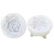 Moule en silicone en 3D pour fleur de rose, pour la fabrication de savon et de bougies, outil de décoration artisanale DIY