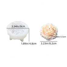 Moule en silicone en 3D pour fleur de rose, pour la fabrication de savon et de bougies, outil de décoration artisanale DIY