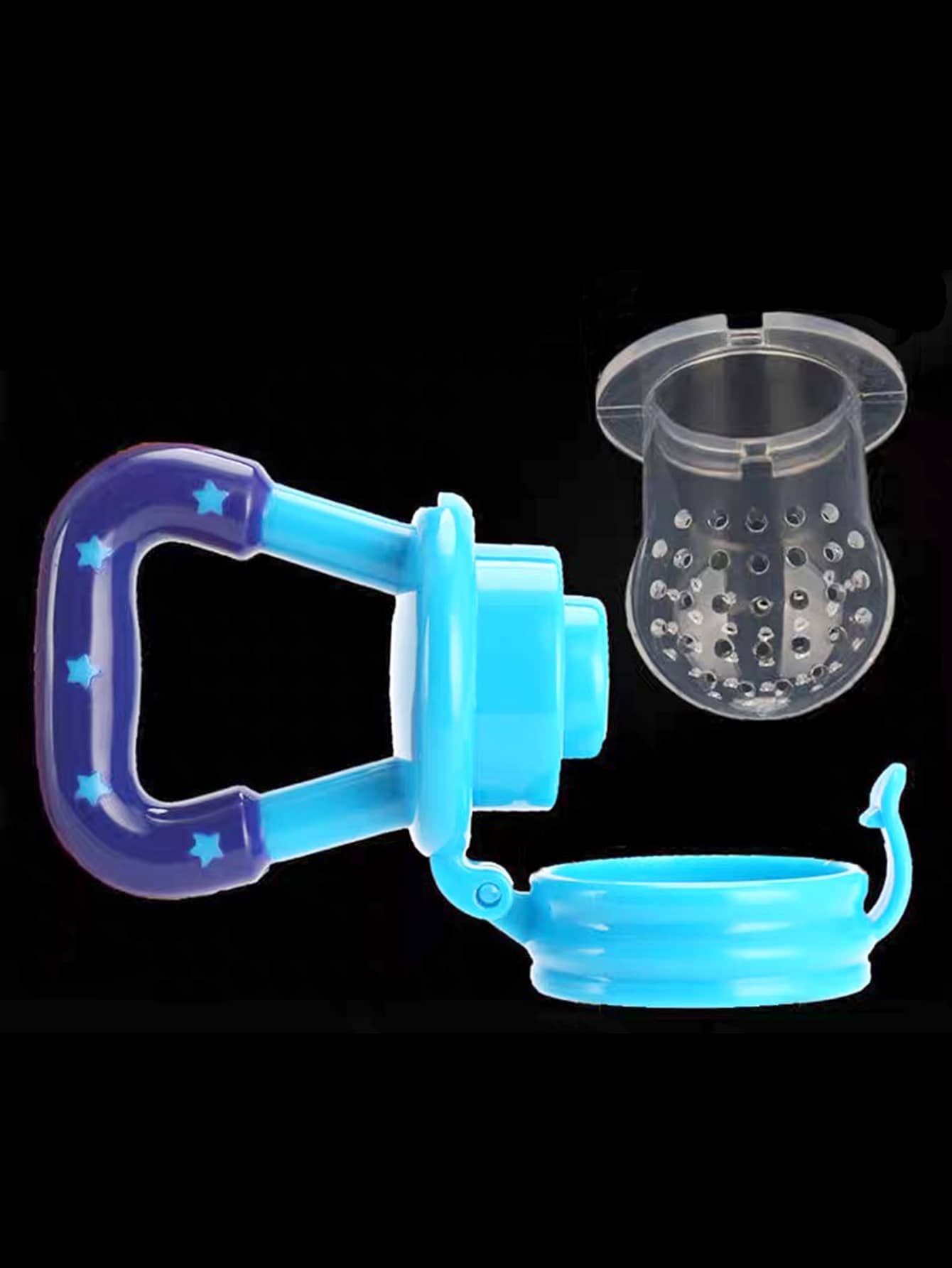 Teething Pacifier Baby Food Feeder With Silicone Mesh Bag For Fruit And