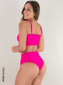 MVB Modas Women Bikini Sets - 粉色 - 查看 2