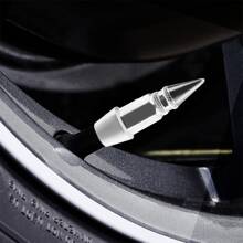 4 件装轮胎气门嘴盖，铝制轮胎气门嘴盖套装，耐腐蚀，通用气门嘴盖，适用于汽车、卡车、摩托车、SUV 和自行车 - 藍色 - 查看 11