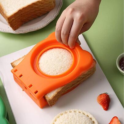 1pc Multipurpose Stainless Steel Sandwich Cutter - Ideal For Bread, Toast, Fruit, Cookies And Diy Baking - Ideal For Back To School Lunch Box