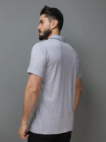 Men Polo Shirts - Xám - Xem 5