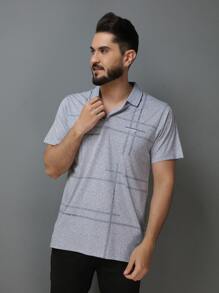 Men Polo Shirts - Xám - Xem 4