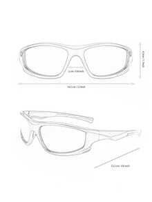 1pc Universal Silver Tone Reflective Lens Nose Pad Sports Fashion Glasses, Bike Riding - Silver - View 3