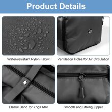 Gym Bag Travel Bag Women Men Travel Duffel Bag With Shoes Compartment Sports Gym Tote Bag Weekend Bag Overnight Bag Yoga Mat Bag For Swimming, Basketball Black