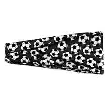 Unisex Sports Headband With Baseball & Soccer Print, Wide Anti-Sweat Band, Running, Baseball, Elastic Headband, Hair Accessory - Multicolor - View 1