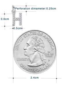 1pc Alphabet Pendant 925 Sterling Silver Small Rhinestone Fittings, DIY Women's Accessories Pendant, Mix and Match as You Want, Create a Unique Style High-end Jewelry Gift