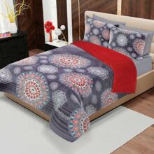 Suavecito Double Jumbo Shearling Reverse Coverlet - Light Grey - View 2