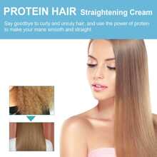 Crema De Cuidado Del Cabello Con Aceite De Coco, Sin Calor Para Alisar, Duración Prolongada, Alisado, Tratamiento Para Reparación De Frizz Y Puntas Abiertas - crema alisadora del cabello - Ver 4