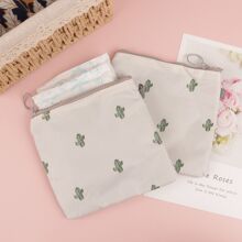 1 Pieza Bolsa De Almacenamiento De Toallas Sanitarias Para Niñas Durante El Período Menstrual - Blanco - Ver 1