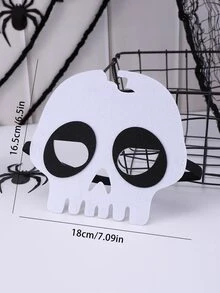 2 Piezas Máscara De Maquillaje Para Disfraz De Fiesta De Halloween, Tema De Día Festivo - Blanco y Negro - Ver 5