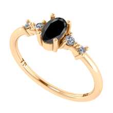 Fine Single Ring - màu đen - Xem 3