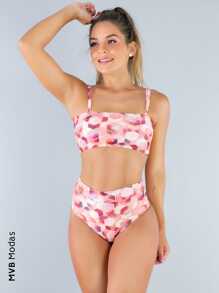 MVB Modas Women Bikini Sets - Coral Pink - View 1