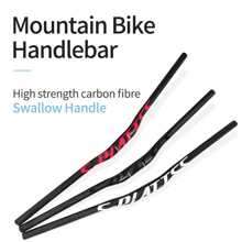 Mtb Carbon Handlebar Bicycle Handlebar 31.8*580-680/720/760mm Glossy Black Handlebars For Mountain Bike Accessories