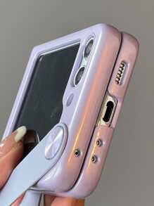 Phone Case With Wrist Strap - Purple - View 3