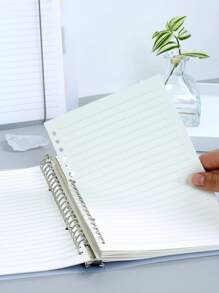 Carpeta tipo libreta de pasta transparente de raya 26 hojas - Multicolor - Ver 2