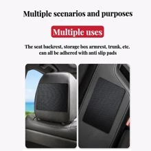 1pc Black Anti-slip Car Phone Holder Mat Silicone Pad For Car Interior, Resistant To High Temperature Fit For Center Console Dashboard - Black - View 4