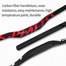 Mtb Carbon Handlebar Bicycle Handlebar 31.8*580-680/720/760mm Glossy Black Handlebars For Mountain Bike Accessories