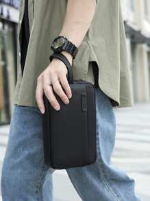 gorchis New Arrival Men's Large Capacity Handheld Bag With Multiple Pockets, Water-Proof And Design, Suitable For Travel Toiletry Men Clutch Bag Handbag Wristlet Bag Purses Anti Theft Bag Stylish Practical Handbag Organizer Gifts Coin Purse Holiday Gifts For Men Chest Bag For Men Side Bags For Men Satchel Bag Leather Bag Hobo Bag Vintage Black Bag Travel Essentials Pouch Christmas Bags Men's Gifts