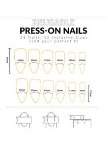 Upgrade Your Style With 24pcs Short Almond Shape Fashionable Pink French Leopard Print Full Wrap Nail Kit For Parties, Dancing And Daily Wear - Pink - View 5