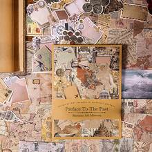 Thủ công Nghệ thuật Phòng trưng bày Loạt Phong cách Retro Tạp chí Hình dán Và Giấy dán Nguyên vật liệu Cắt dán Tài khoản Hand 100 Miếng Già - Nhiều màu - Xem 2