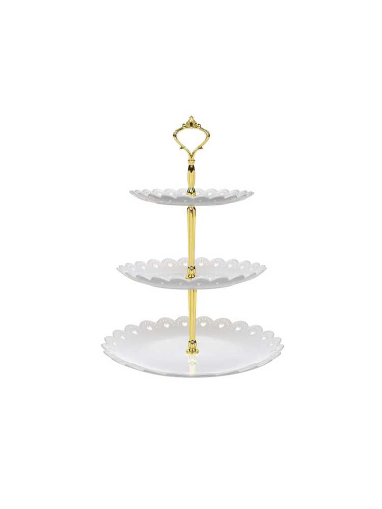 Plateau De Desserts 3 cupcake Support , En Plastique En Couche Portion Support , Gâteaux fruit Bonbons Affichage Tour , Cercle Avec Ajouré Love Cœur Pour Anniversaire , Goûter , Festival Et Mariage