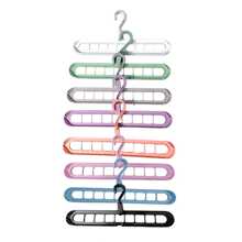 Kit 3 Cabide Organizador para Armário com 9 Furos Multidobrável - Multicolorido - Visão 5