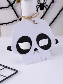 2 Piezas Máscara De Maquillaje Para Disfraz De Fiesta De Halloween, Tema De Día Festivo - Blanco y Negro - Ver 3