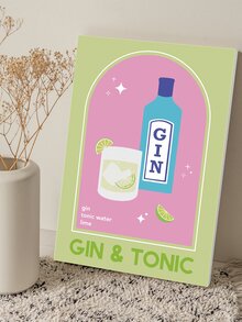 1入綠色帆布牆藝術海報,現代風格印刷品,適用於卧室客廳裝飾美學,配有相框,可直接掛起 - 彩色 - 查看 4