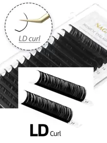 1 PC NAGARAKU Synthetic Mink Eyelashes Individual Eyelash LC LD N L Curls Mix 7-15mm 16 Lines Natural Soft For Women Professional Lash Clusters, Eyelash Clusters, Individual Eyelashes, Lashes, Fake Lashes - Black - View 5