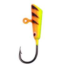 HENGJIA 48件套微型冰钓拟饵，带夜光钩，适用于梭鲈和白斑狗鱼，附钓鱼盒 - 彩色 - 查看 10