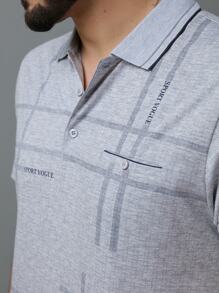 Men Polo Shirts - Xám - Xem 3