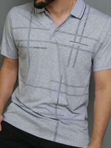 Men Polo Shirts - Xám - Xem 2