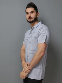 Men Polo Shirts - Xám - Xem 6