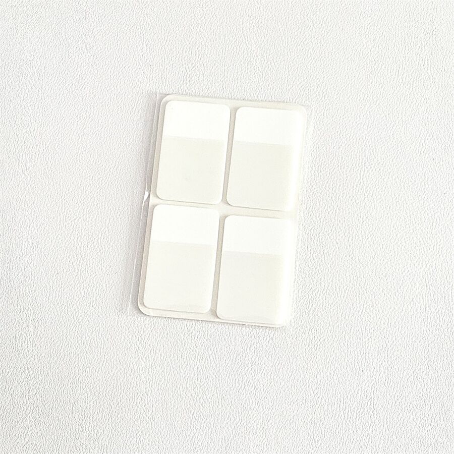 白色0.5/1英寸相片包裝材料索引卡,高黏性和快干雙面便利貼 - 米色 - 查看 1
