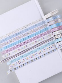 1/2box Bronzing Creative Washi Tape, 2metres, Junk Journal Stickers Supplies, Creative Masking Tape, Scrapbooking Decor, Journaling Decor Back To School